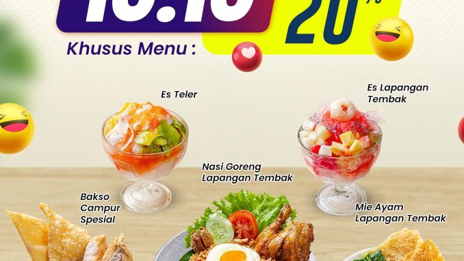 Promo Bakso Lapangan Tembak Senayan 10.10 Diskon 20% Menu Favorit 1
