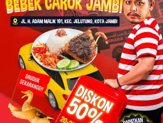 Promo Bebek Carok Jambi Soft Opening Diskon 50% 1