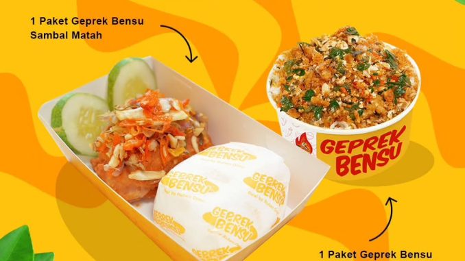 Promo Geprek Bensu Senin Combo Favourit mulai Rp.40.000
