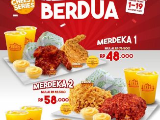 Promo Hits Chicken Paket Merdeka Berdua mulai Rp. 20 ribuan berlaku 1–19 Agustus 2025 di seluruh outlet.