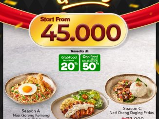 Promo Imperial Tables Season’s Greetings mulai Rp. 45.000 untuk menu spesial akhir tahun melalui layanan online.