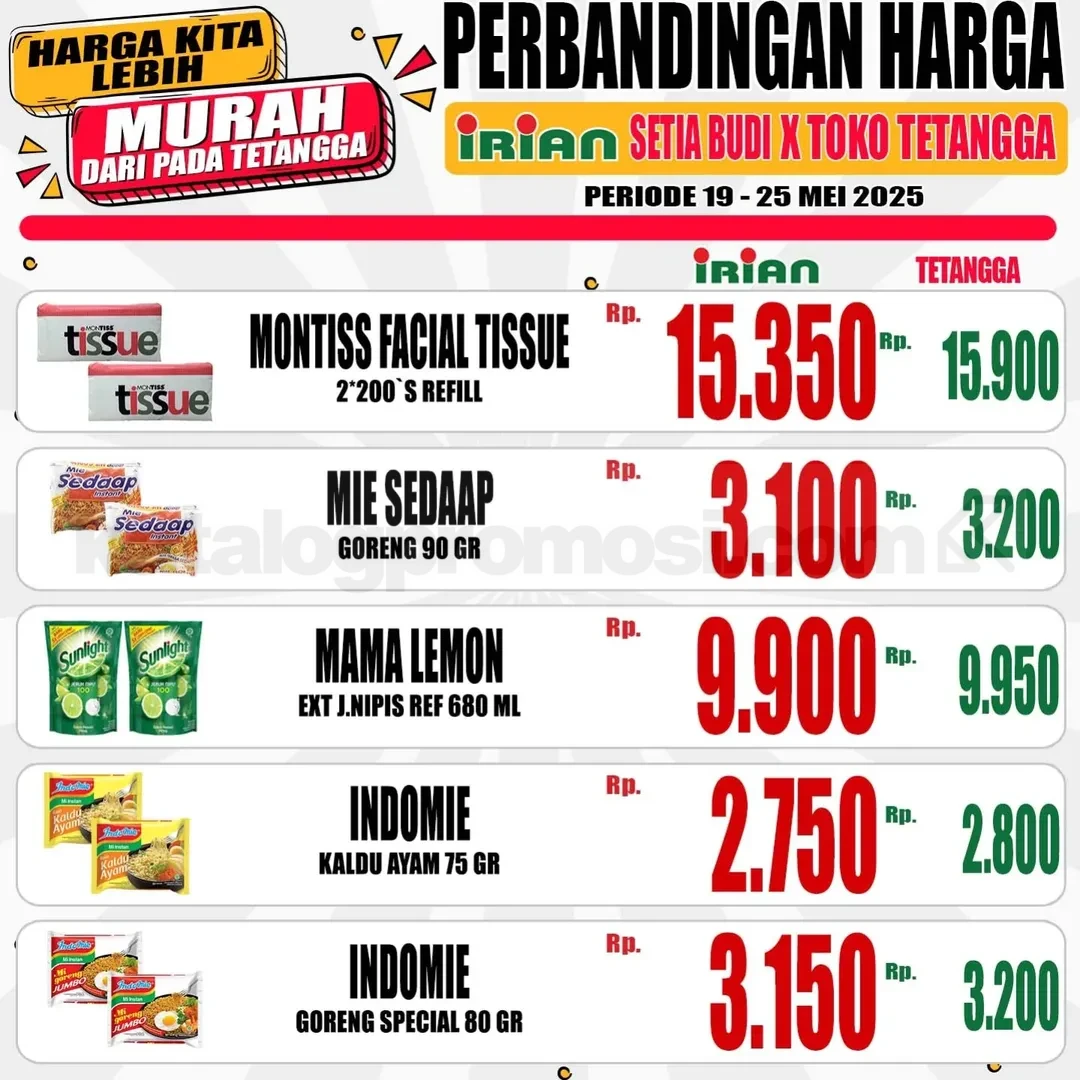 Irian Supermarket & Dept. Store Promo Hot Sale Mingguan 19-25 MEI 2025 Irian Supermarket & Dept. Store Promo Hot Sale Mingguan 19-25 MEI 2025 2