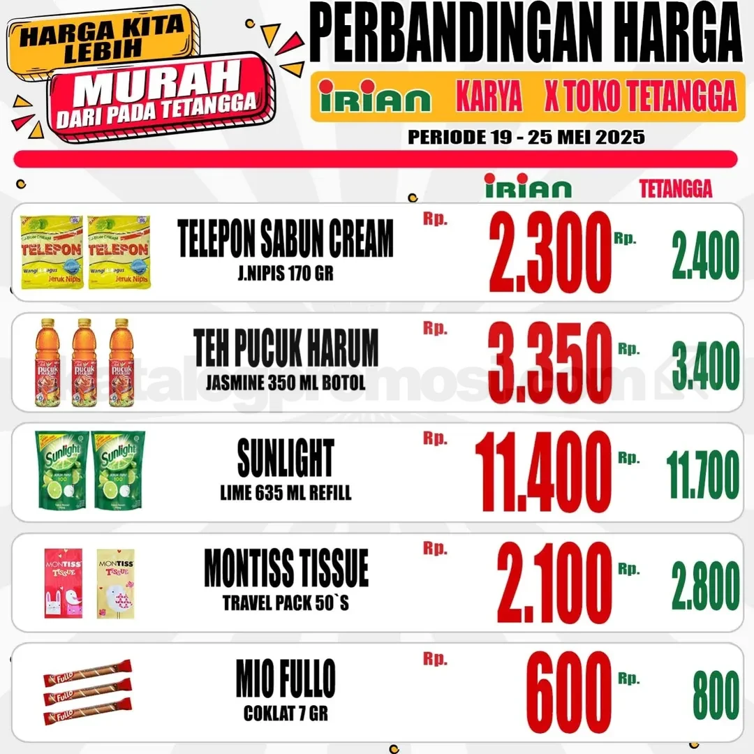 Irian Supermarket & Dept. Store Promo Hot Sale Mingguan 19-25 MEI 2025 Irian Supermarket & Dept. Store Promo Hot Sale Mingguan 19-25 MEI 2025 5
