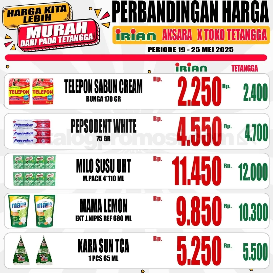 Irian Supermarket & Dept. Store Promo Hot Sale Mingguan 19-25 MEI 2025 Irian Supermarket & Dept. Store Promo Hot Sale Mingguan 19-25 MEI 2025 10