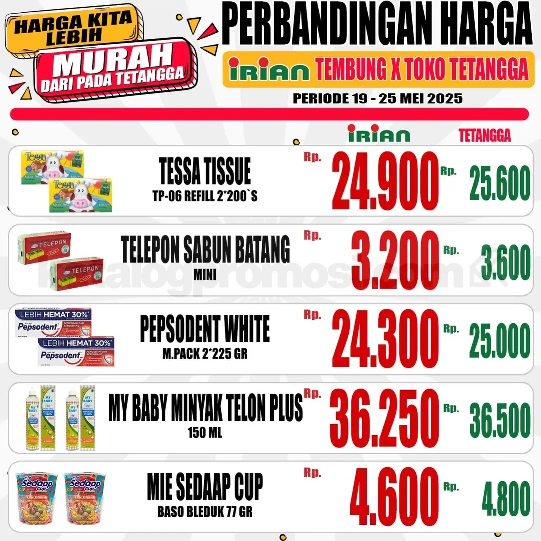 Irian Supermarket & Dept. Store Promo Hot Sale Mingguan 19-25 MEI 2025 Irian Supermarket & Dept. Store Promo Hot Sale Mingguan 19-25 MEI 2025 13