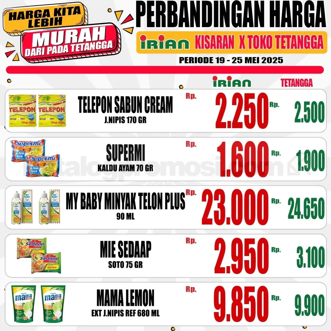 Irian Supermarket & Dept. Store Promo Hot Sale Mingguan 19-25 MEI 2025 Irian Supermarket & Dept. Store Promo Hot Sale Mingguan 19-25 MEI 2025 19