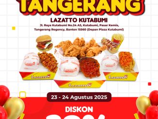 Promo Lazatto Grand Opening Kutabumi Diskon 20% 4