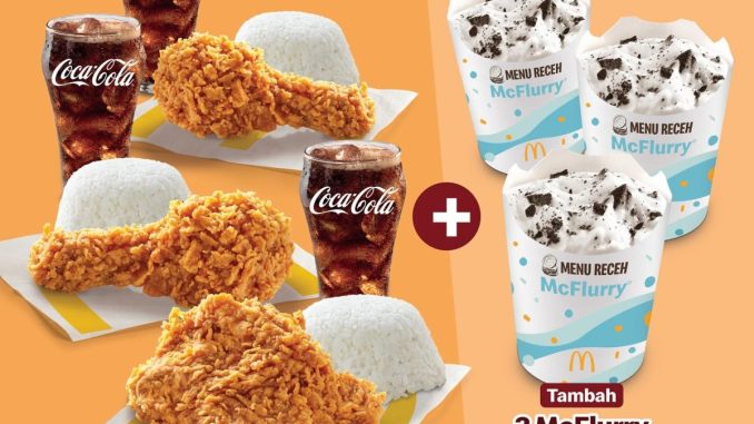 Promo McDonalds Gajian Makan Hemat Bertiga Rp59 ribuan berlaku 27–30 September 2025