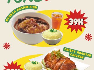 Promo The Chicken Rice Shop Indonesia Lunch Set mulai Rp39.000 Senin–Jumat pukul 10.00–15.00