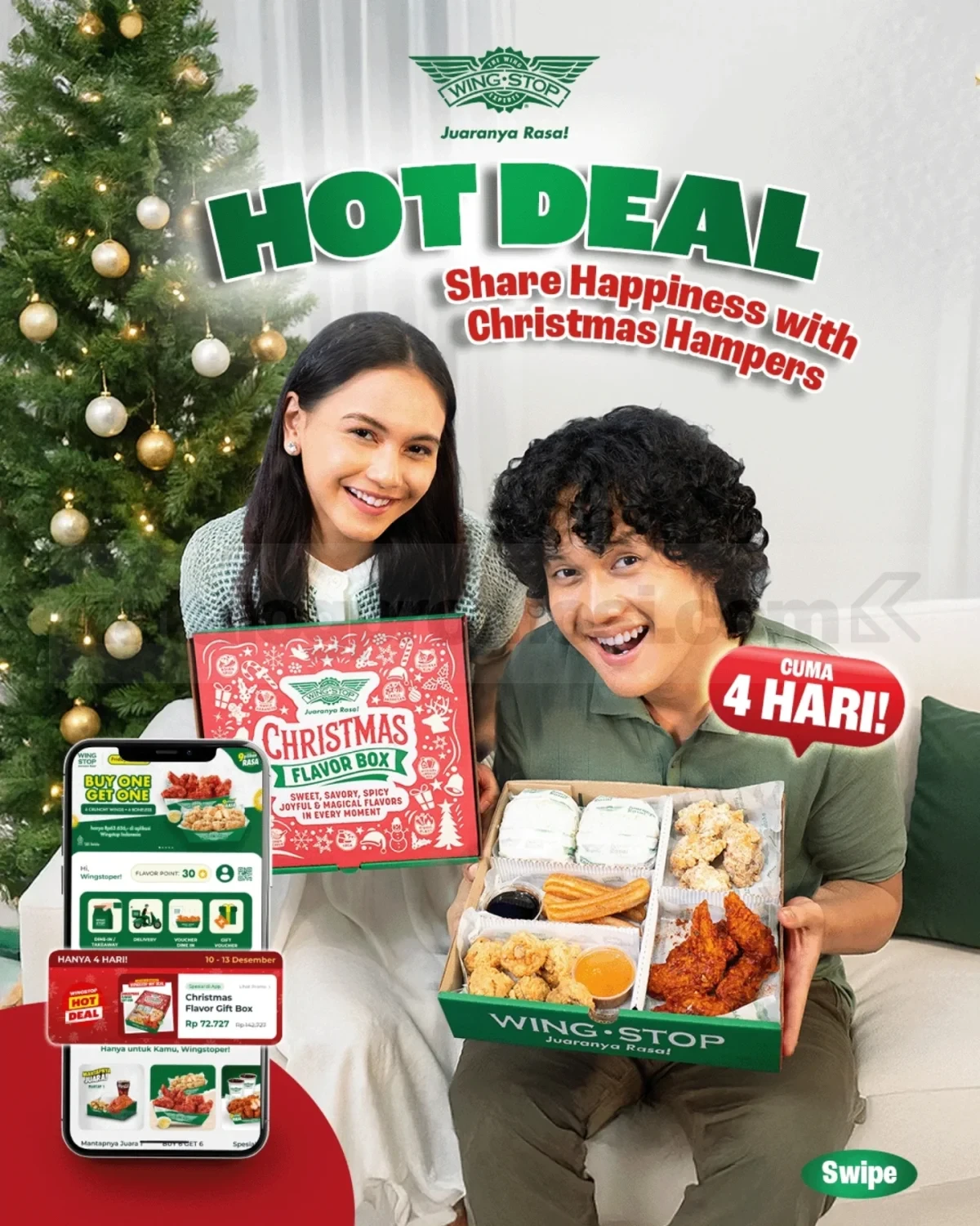 Promo Wingstop Christmas Flavor Gift Box Rp. 72.727 Promo Wingstop Christmas Flavor Gift Box Rp. 72.727 1