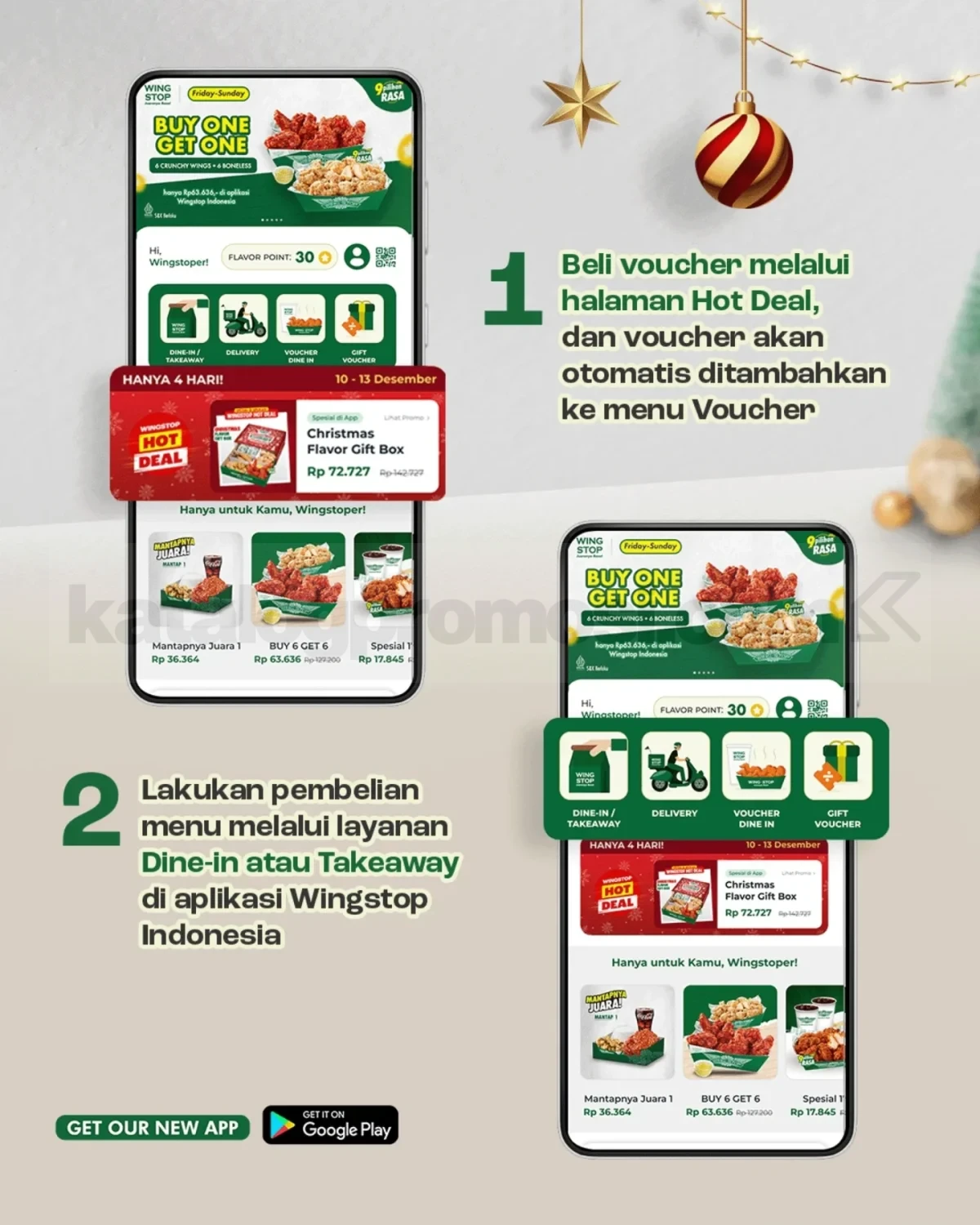 Promo Wingstop Christmas Flavor Gift Box Rp. 72.727 Promo Wingstop Christmas Flavor Gift Box Rp. 72.727 3