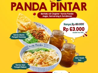 Promo Yamie Panda Paket Panda Pintar hanya 63 Ribu Untuk pembayaran QRIS dari Livin' by Mandiri