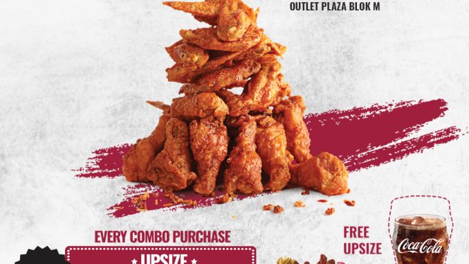 Promo 4Fingers Crispy Chicken FREE Upsize Coca-Cola to Large