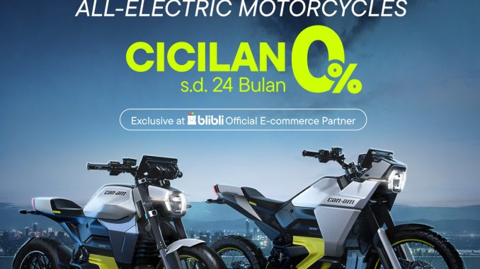 Promo Can-Am Electric Motorcycle Eksklusif di Blibli Cicilan 0% hingga 24 Bulan