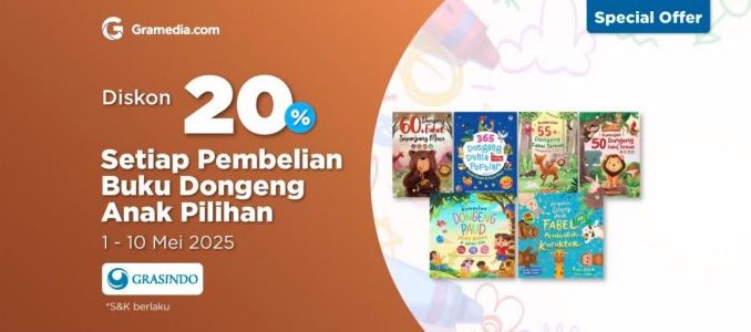 Promo Gramedia - Buku Dongeng Anak Pilihan Diskon 20%