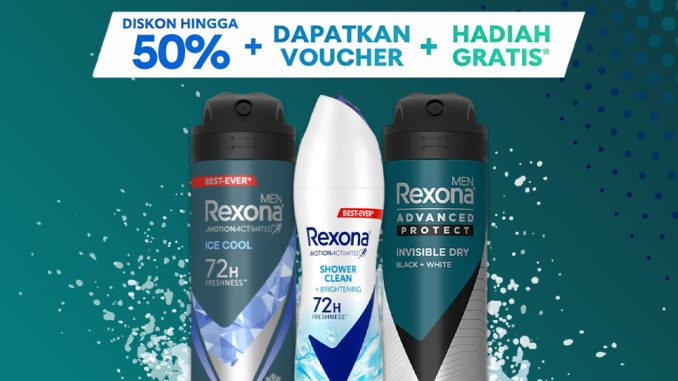 Promo Rexona di Blibli Diskon hingga 50%