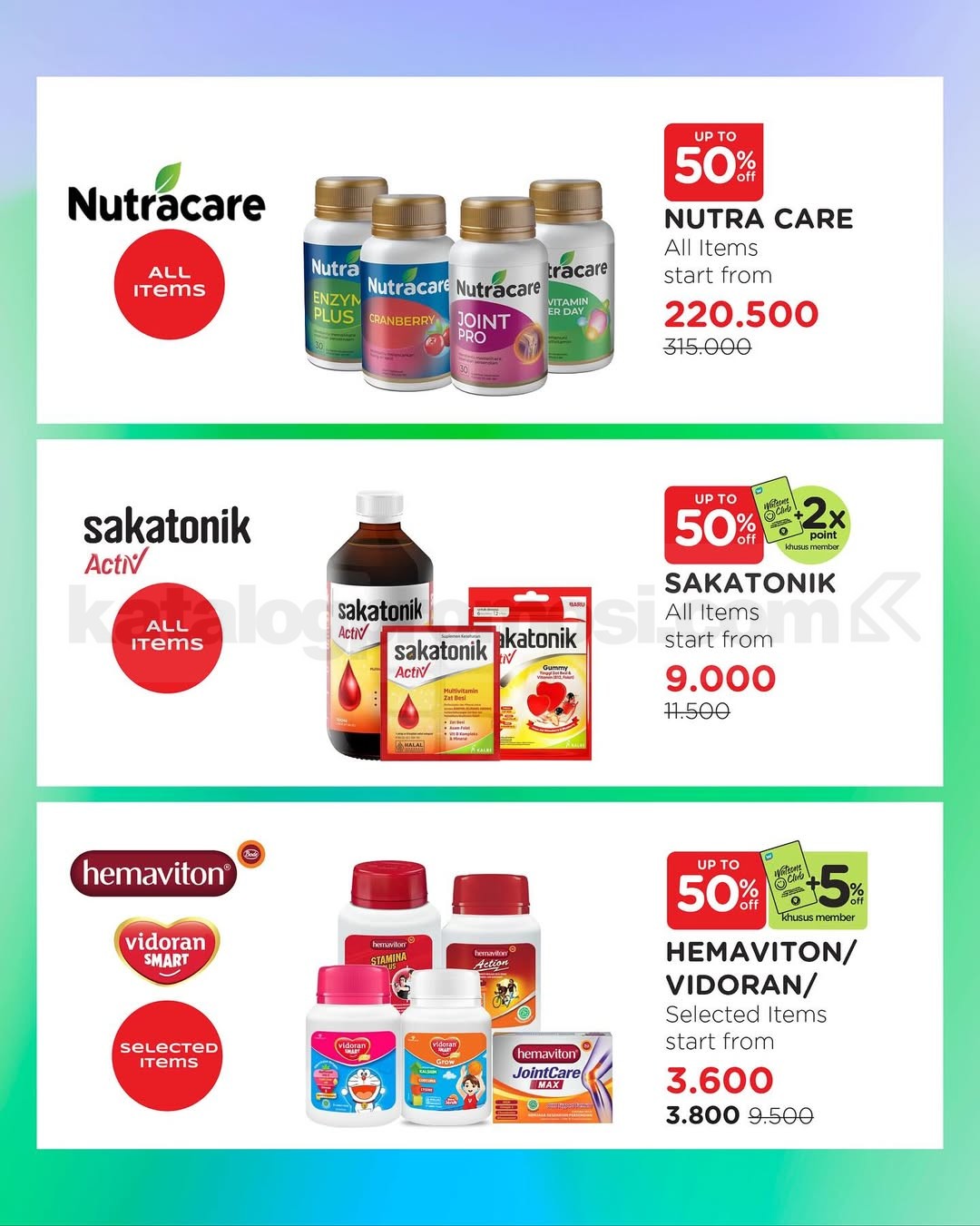 Promo Watsons Healthy My Way Diskon hingga 50% + 5% 