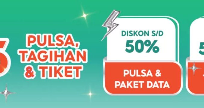 Pulsa Tagihan dan Tiket Promo Spesial di Shopee 5.5