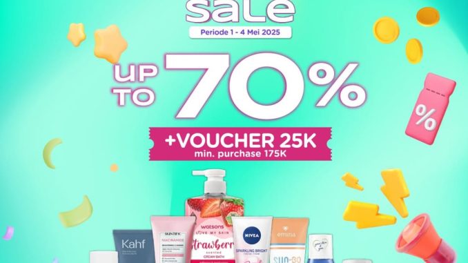 Watsons 5.5 Ultimate Sale Diskon hingga 70%