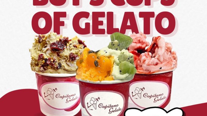 Promo Capitano Gelato Beli 3 Cup Gelato Hanya 100K