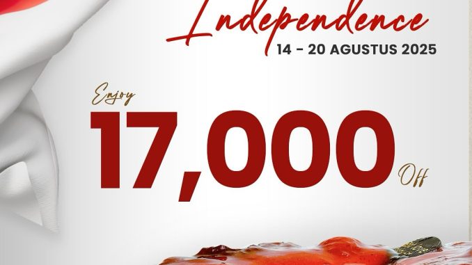 Promo First Love Patisserie Sweet Independence Diskon Rp17.000