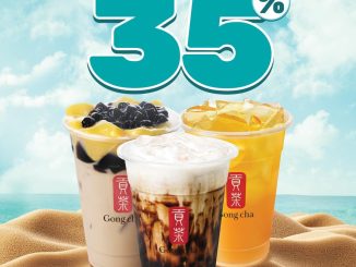 Promo Gong Cha Discount 35% Semua Menu Favorit*