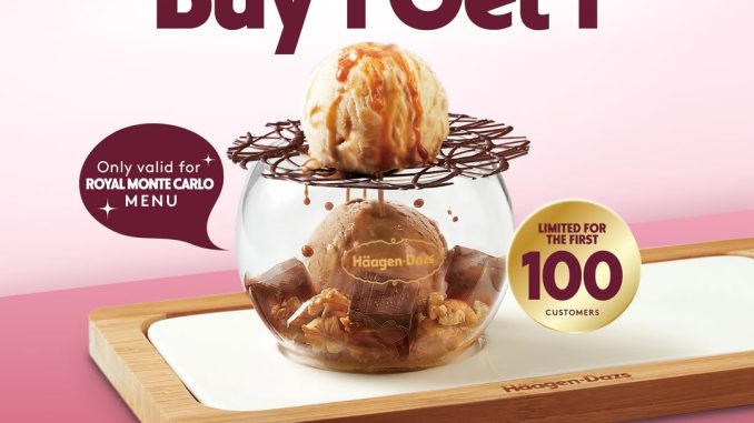 Promo Häagen-Dazs Buy 1 Get 1 Royal Monte Carlo Menu