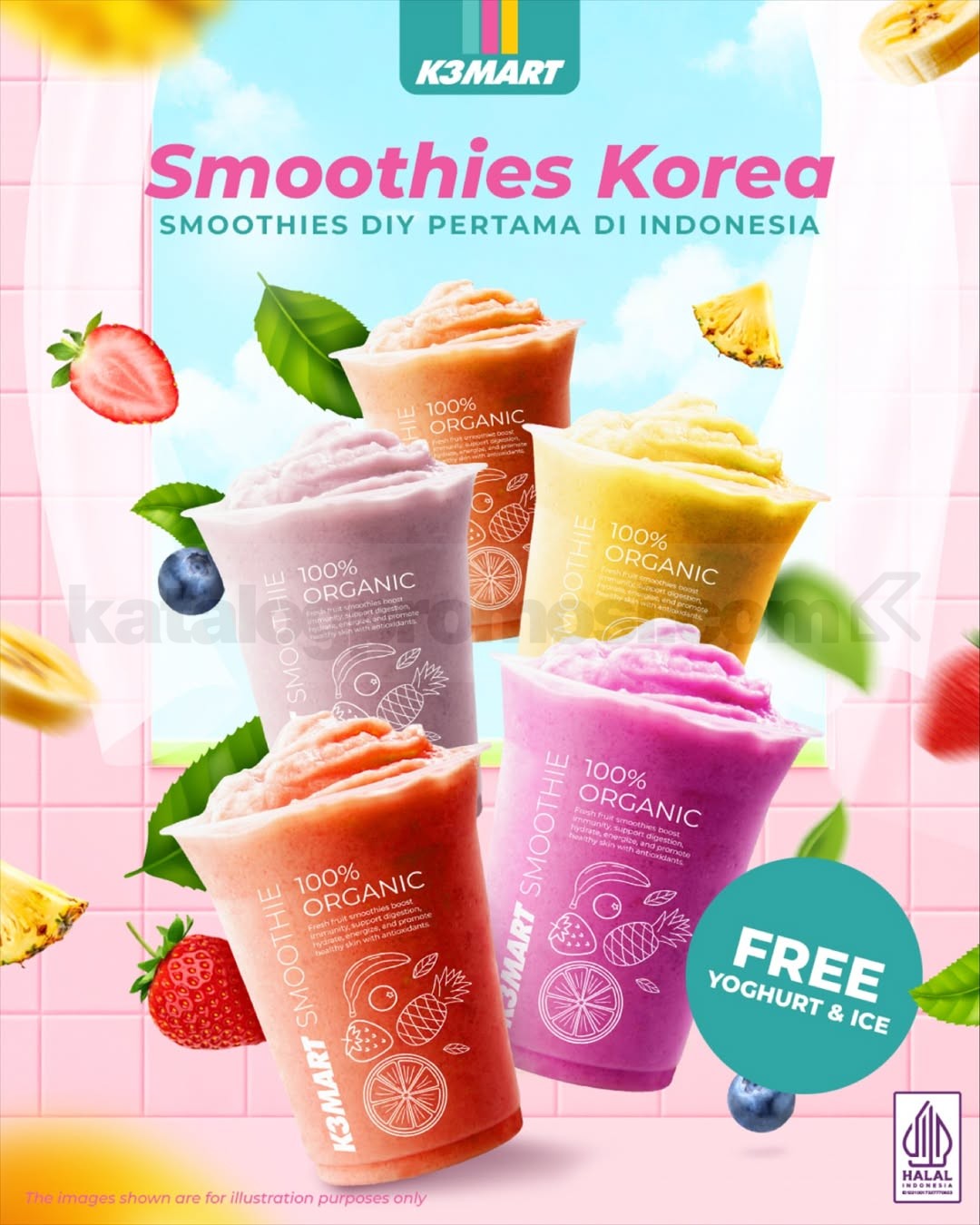 Promo K3MART DIY Smoothies Korea GRATIS Yoghurt & Ice Promo K3MART DIY Smoothies Korea GRATIS Yoghurt & Ice