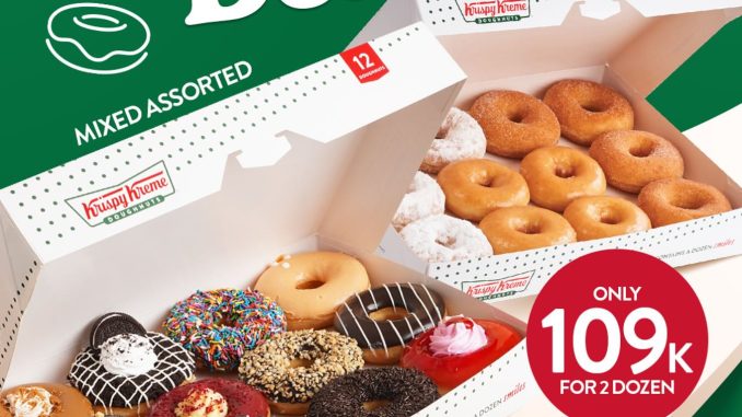 Promo Krispy Kreme GrabFood Dine Out Deals Beli 2 Lusin Cuma 109.000*
