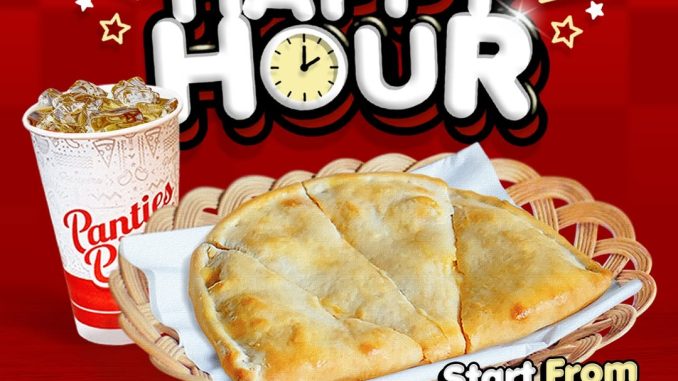 Promo Panties Pizza Happy Hour Paket 1 Pizza + 1 Ice Tea mulai Rp 25.000