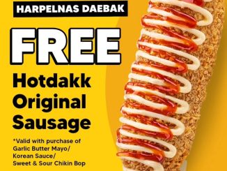 Promo CUPBOP Harpelnas free Hotdakk Original Sausage berlaku 1–4 September 2025 di outlet CUPBOP dengan pembelian menu bop pilihan