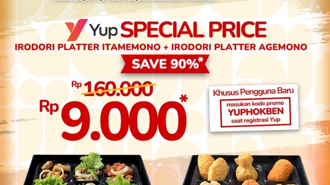 Promo HOKBEN YUP Paket 2 Menu Rp. 9.000 1
