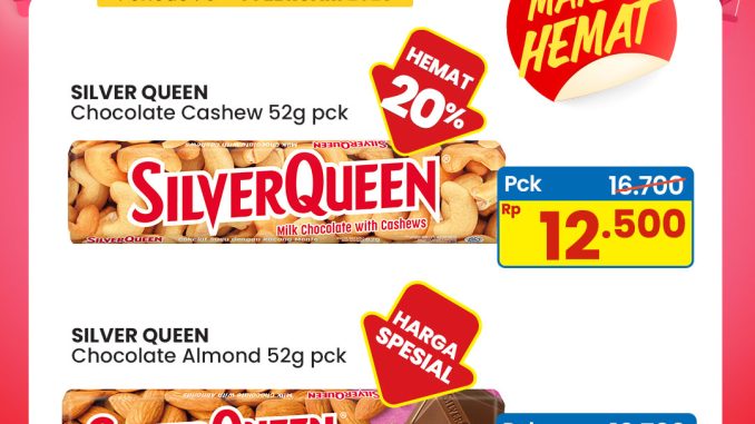 Promo Indomaret Cokelat SilverQueen paling murah mulai Rp. 12.500