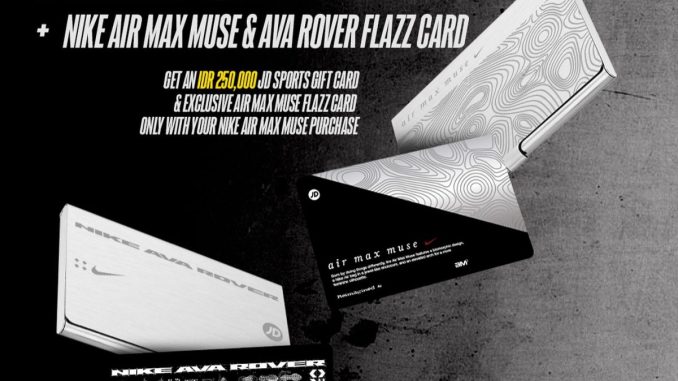 Promo JD Sports Nike Air Max Muse dan Ava Rover dapat gift card hingga Rp250.000 plus Flazz Card eksklusif mulai 18 Agustus 2025
