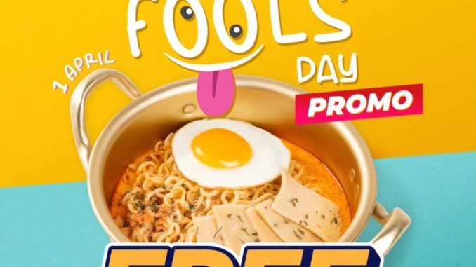 Promo K3Mart April Fools Free DIY Ramyeon gratis pengguna Mandiri 1 April 2026