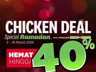 Promo KFC Ramadan Chicken Deal diskon hingga 40% periode 2 – 19 Maret 2026 paket ayam hemat