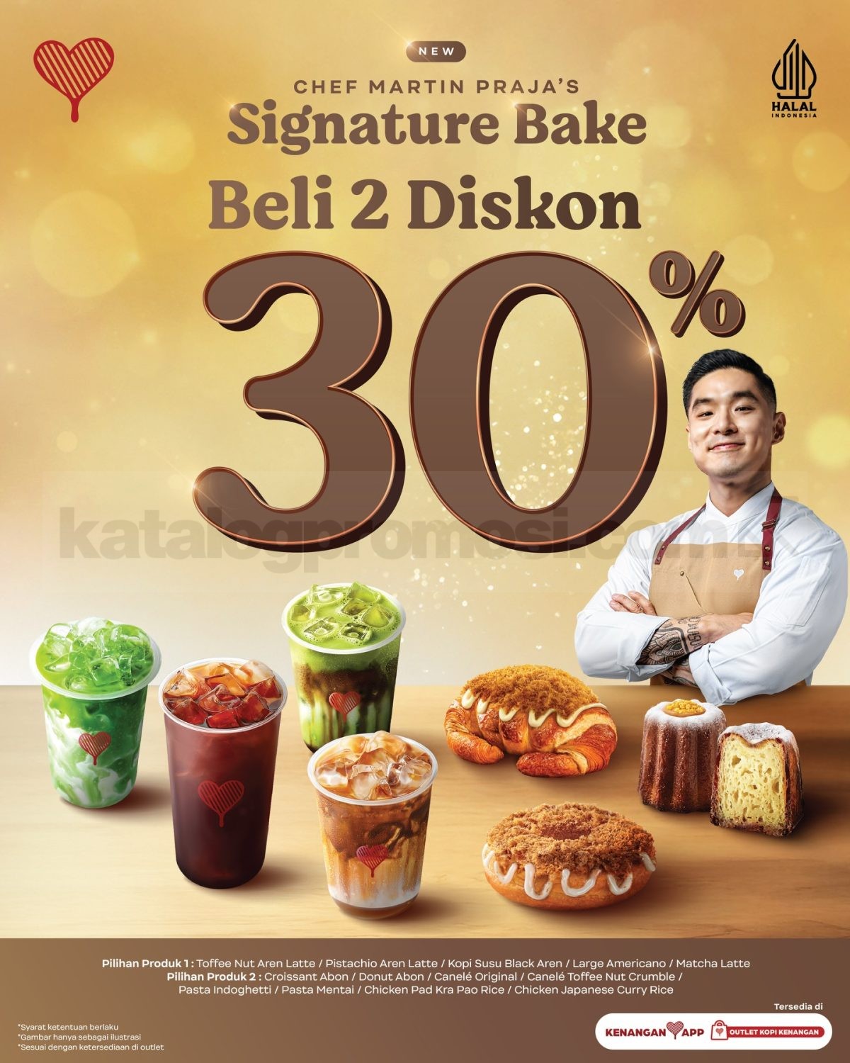 Promo Kopi Kenangan Chef Martin Praja Signature Bake Mulai Rp. 13.000 Promo Kopi Kenangan Chef Martin Praja Signature Bake Mulai Rp. 13.000 2