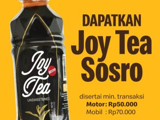 Promo McDONALDS Drive Thru VIP gratis Joy Tea Sosro berlaku 1–31 Oktober 2025 di seluruh outlet Drive Thru Indonesia.