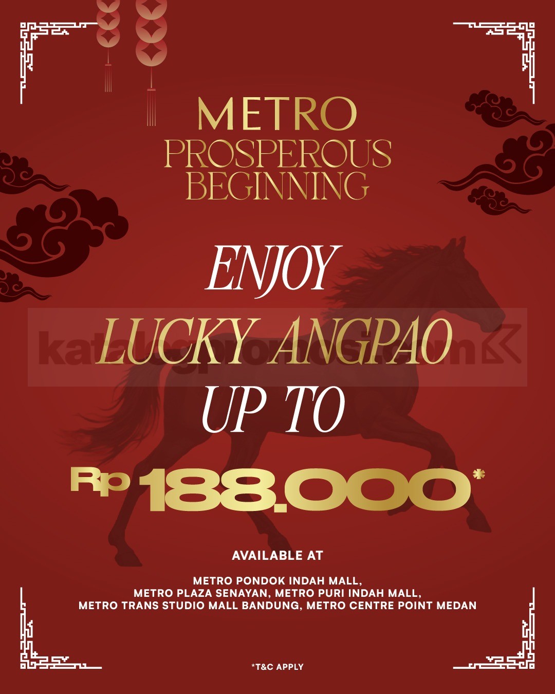 Promo METRO Prosperous Beginning Lucky Angpao hingga Rp188.000 Promo METRO Prosperous Beginning Lucky Angpao hingga Rp188.000 periode Lunar New Year 2026