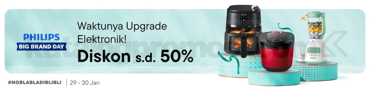 Promo Philips Big Brand Day Diskon hingga 50% Promo Philips Big Brand Day diskon hingga 50% di Blibli untuk upgrade elektronik