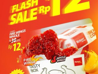 Promo Richeese Factory Flash Sale Combo Fire Wings Whole Rp. 12,- via ShopeeFood, kuota terbatas