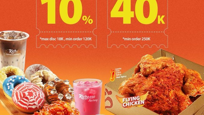 Promo Richeese Factory x ShopeeFood Diskon Hingga Rp40.000