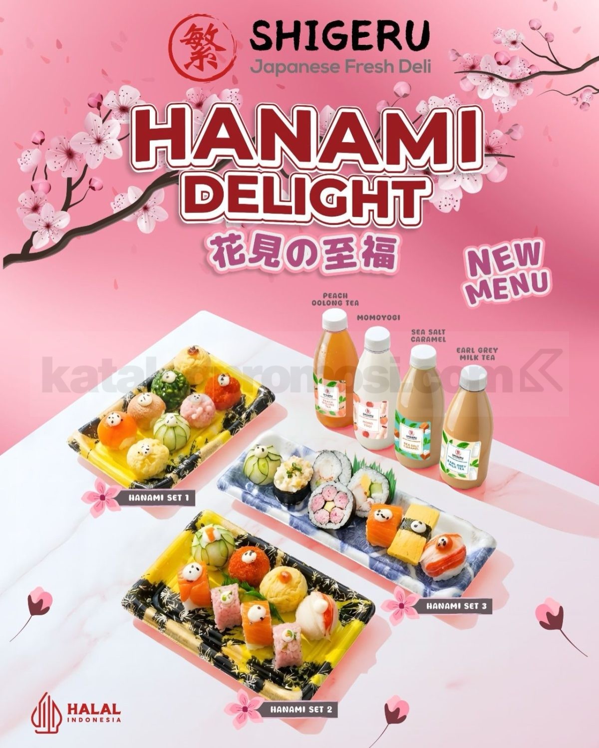 Promo Shigeru Hanami Delight Diskon 50% Promo Shigeru Hanami Delight diskon 50% sushi dan minuman periode Februari – Maret 2026 khusus Jabodetabek.