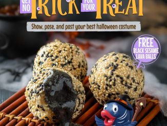Promo Suji Spooktacular Halloween GRATIS Black Sesame Lava Balls berlaku 31 Oktober 2025 di seluruh Suji Suan Cai Yu.