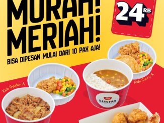 Promo Sukiya Paket Big Order Mulai Rp. 24 Ribu untuk kumpul hemat bareng teman, keluarga, atau sekantor
