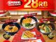 Promo SUSHI MENTAI Spesial Sumpah Pemuda Serba Rp. 28 Ribu berlaku 18–31 Oktober 2025 untuk dine-in di outlet Tangerang, Medan, Batam, Pekanbaru, dan Pematangsiantar.