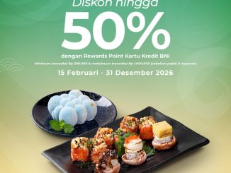Promo Sushi Tei Diskon 50% pakai BNI Rewards Point dine in
