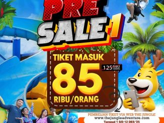 Promo The Jungle Waterpark Presale-1 tiket masuk Rp. 85.000 berlaku 1 s/d 12 Desember 2025