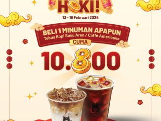 Promo TOMORO COFFEE Diskon Hoki Tebus Kopi Susu atau Americano Rp. 10.800 beli 1 minuman
