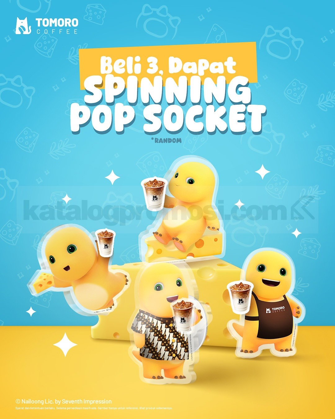 Promo Tomoro Coffee X Nailoong Cheese Series Free Merchandise Promo Tomoro Coffee X Nailoong Cheese Series Free Merchandise 4